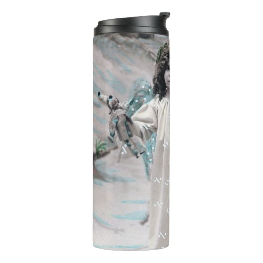 Joyeux Weihnachten Thermosbecher (Nach links gedreht)