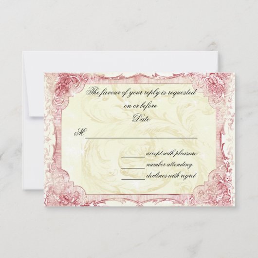 Joyeux Weihnachten uAwg RSVP Karte (Rückseite)