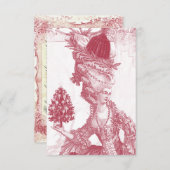 Joyeux Weihnachten uAwg RSVP Karte (Vorne/Hinten)