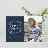 Joyeux Weihnachten Weihnachten, Custom Fotos Hinwe (Stehend Vorderseite)