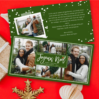 Joyeux Weihnachten Weihnachten Pinselschrift Einfa