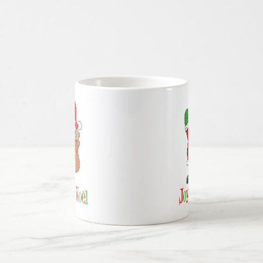 Joyeux Weihnachten Weihnachtsfeier Tasse (Mittel)