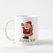 Joyeux Weihnachten Weihnachtsfeier Tasse (Links)