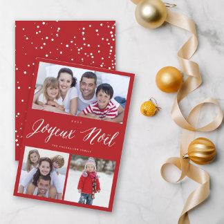 Joyeux Weihnachten Weihnachtsschrift 3 FotoCollage