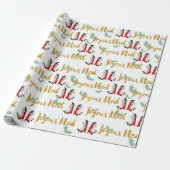 Joyeux Weihnachten Wrapping Paper Geschenkpapier (Ungerollt)