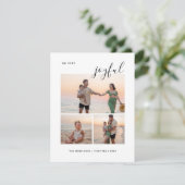 Joyful 3 Foto Moderne frohe Weihnachten glücklich (Stehend Vorderseite)