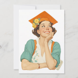 Joyful Abschluss Day Portrait Einladung