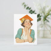Joyful Abschluss Day Portrait Postkarte (Stehend Vorderseite)