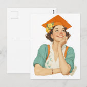Joyful Abschluss Day Portrait Postkarte (Vorne/Hinten)