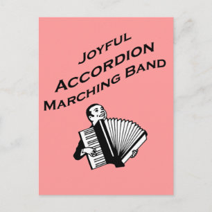 Joyful Accordion Marching Band Postkarte