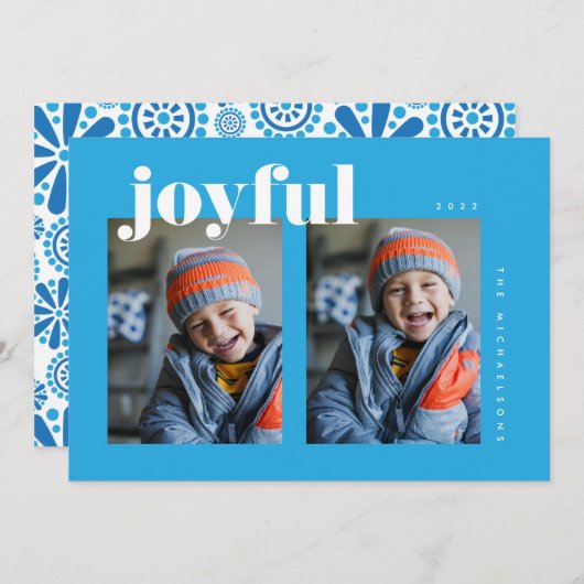 JOYFUL Add Your Family Photo (Vorne/Hinten)