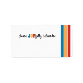 Joyful Adress Label Adressaufkleber