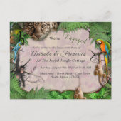 Joyful African Jungle Einladungspostkarte (Vorderseite)