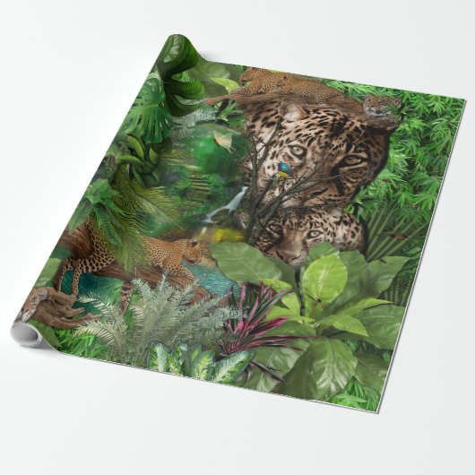 Joyful African Jungle Geschenkpapier (Ungerollt)