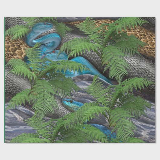 Joyful African Jungle Geschenkpapier (Flach)