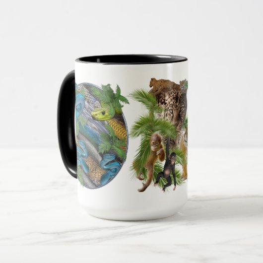 Joyful African Jungle Tasse (Vorderseite Links)