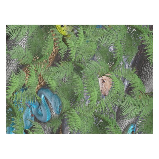 Joyful African Jungle Tischdecke (Vorderseite (Horizontal))