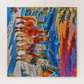 Joyful alpacas puzzle (Horizontal)