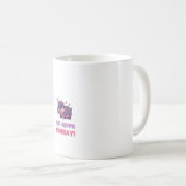 Joyful ANGESAGT HIPPO HOORAY MOO DENG Hippo Theme Kaffeetasse (VorderseiteRechts)