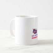 Joyful ANGESAGT HIPPO HOORAY MOO DENG Hippo Theme Kaffeetasse (Vorderseite Links)