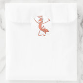 Joyful Ant Runder Aufkleber (Tasche)