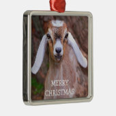 Joyful Baby Goat Weihnachten Ornament Aus Metall (Rechts)