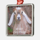 Joyful Baby Goat Weihnachten Ornament Aus Metall (Links)