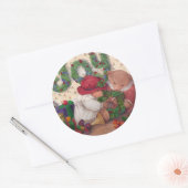 Joyful Bars Weihnachtskranz Runder Aufkleber (Umschlag)