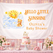 Joyful Bear Baby Shower Party Decor Backdrops Banner