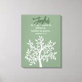 Joyful Bible Verse and Simple Tree Leinwanddruck (Vorderseite)