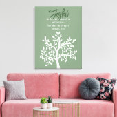 Joyful Bible Verse and Simple Tree Leinwanddruck (Insitu (Wohnzimmer))