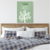 Joyful Bible Verse and Simple Tree Leinwanddruck (Insitu (Schlafzimmer))