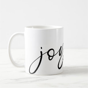 Joyful Black Calligraphy Name White Kaffeetasse