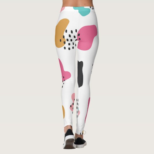 Joyful Blob Pattern Leggings (Rückseite)