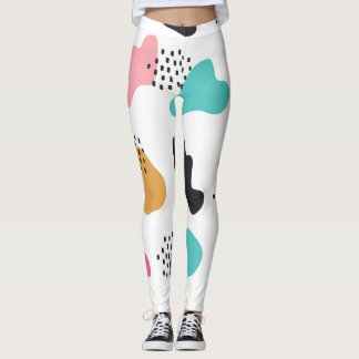 Joyful Blob Pattern Leggings