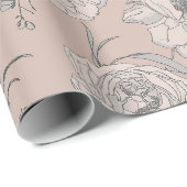 Joyful Blossoms - Shakespeare Wedding Geschenkpapier (Rolleneckpunkt)