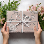 Joyful Blossoms - Shakespeare Wedding Geschenkpapier