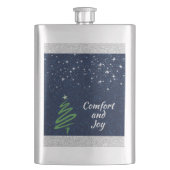 Joyful Blue Abend Flachmann (Vorderseite)