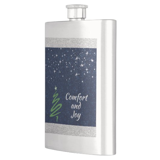 Joyful Blue Abend Flachmann (Links)