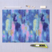 Joyful Blue Abstrakt Art Seidenpapier (Handwerk)