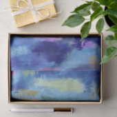 Joyful Blue Abstrakt Art Seidenpapier (Geschenk)