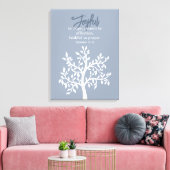 Joyful Blue Bible Verse und einfache Bäume Leinwanddruck (Insitu (Wohnzimmer))