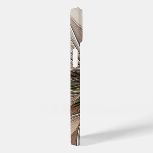 Joyful Blume Abstrakt Beige Brown Fraktal Case-Mate iPhone Hülle (Rückseite / Rechts)