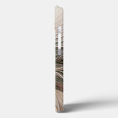 Joyful Blume Abstrakt Beige Brown Fraktal Case-Mate iPhone Hülle (Rückseite / Links)