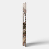 Joyful Blume Abstrakt Beige Brown Fraktal Case-Mate iPhone Hülle (Rückseite / Rechts)