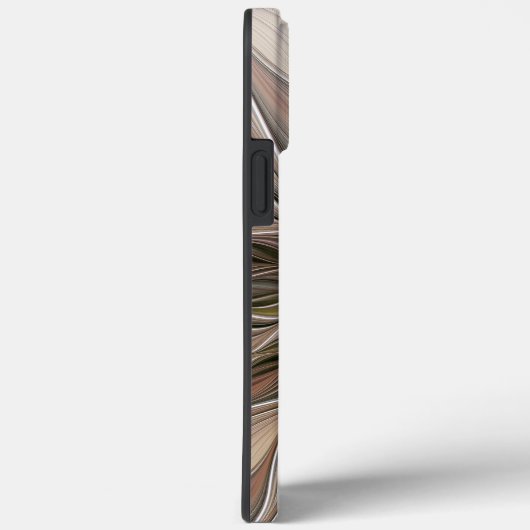 Joyful Blume Abstrakt Beige Brown Fraktal Case-Mate iPhone Hülle (Rückseite / Rechts)