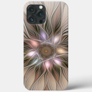 Joyful Blume Abstrakt Beige Brown Fraktal Case-Mate iPhone Hülle