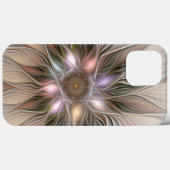 Joyful Blume Abstrakt Beige Brown Fraktal Case-Mate iPhone Hülle (Rückseite (Horizontal))