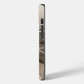 Joyful Blume Abstrakt Beige Brown Fraktal Case-Mate iPhone Hülle (Rückseite / Links)