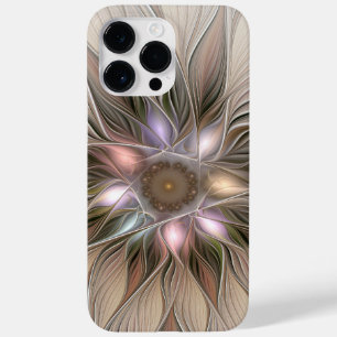Joyful Blume Abstrakt Beige Brown Fraktal Case-Mate iPhone 14 Pro Max Hülle